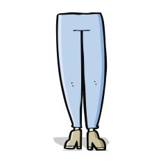 cartoon female legs N16