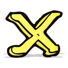 cartoon letter x N9