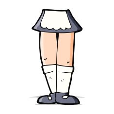 cartoon female legs N17