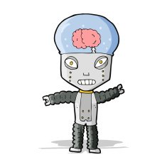 cartoon future robot N4