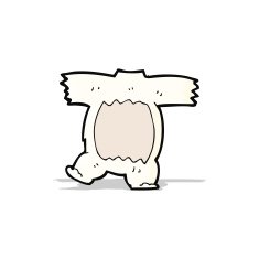 cartoon polar bear body N2