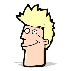 cartoon happy man N230