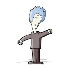 cartoon vampire man N51