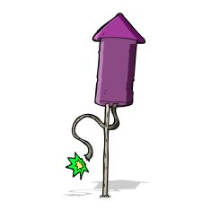 cartoon firework N34