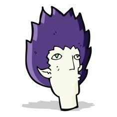cartoon vampire face N14