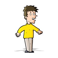 cartoon happy boy N116