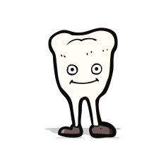 cartoon happy tooth N22