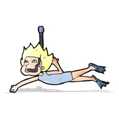 cartoon swimmer with snorkel N5