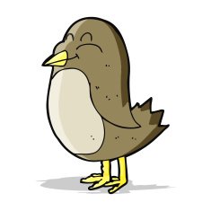 Cartoon Bird N207