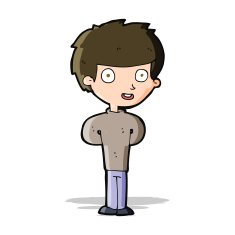 cartoon happy boy N118