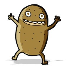 cartoon happy potato N5