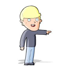 cartoon pointing man N55