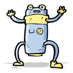 Cartoon Robot N173