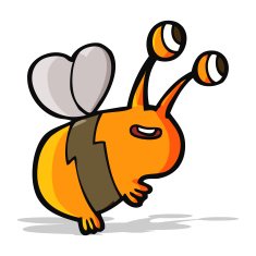 cartoon happy bee N9