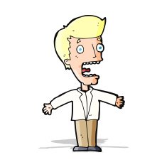 cartoon screaming man N11