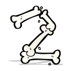cartoon halloween bone number N41