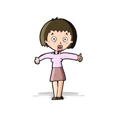 cartoon amazed woman N5
