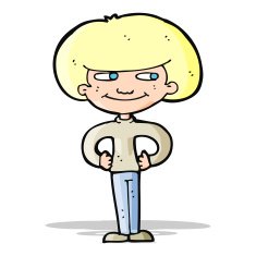 cartoon boy with hands on hips N4