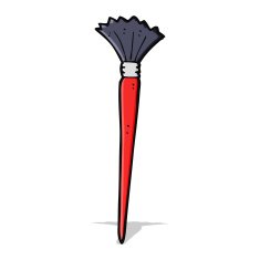 cartoon artist's brush N13
