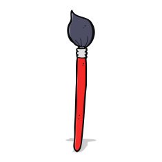 cartoon artist's brush N14