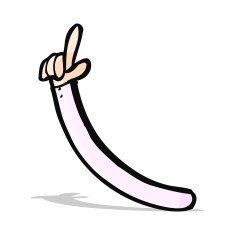 cartoon pointing arm N12