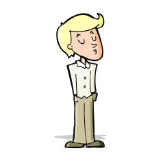 cartoon calm man N4