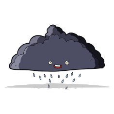 Cartoon Rain Cloud N31