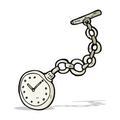 Cartoon Old Pocket Watch N6