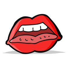 cartoon sexy lips symbol N4