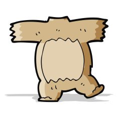 cartoon teddy bear body (mix and match cartoons) N2