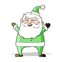 jolly santa cartoon N13