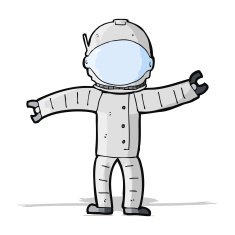 Cartoon Astronaut N73