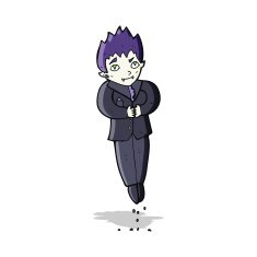 cartoon floating vampire N4