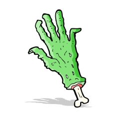 Cartoon Zombie Hand N19