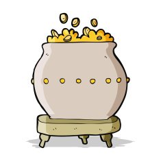 cartoon pot of gold N3