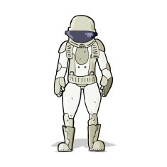Cartoon Astronaut N74