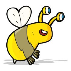 cartoon happy bee N10