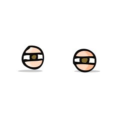 cartoon narrowed eyes N4