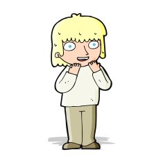 cartoon excited person N4