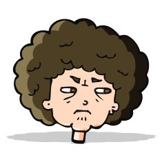 cartoon bitter old woman N8