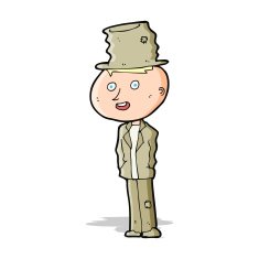 cartoon funny hobo man N4