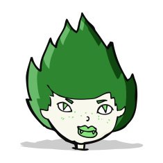 cartoon vampire head N14