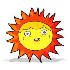 sun cartoon character N7
