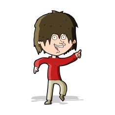 cartoon happy boy N125