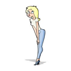 cartoon attractive girl N8