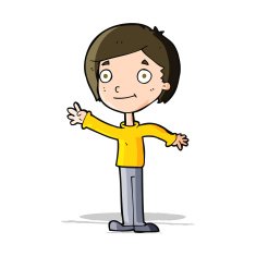 cartoon happy boy N127