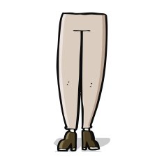 cartoon female legs N20