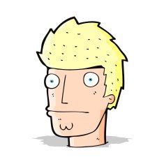cartoon nervous man N78