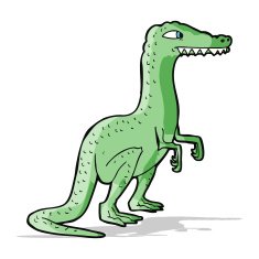 cartoon dinosaur N103
