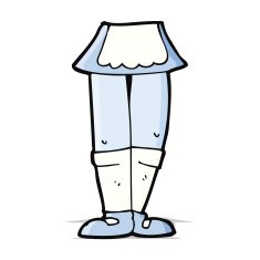 cartoon female legs N21